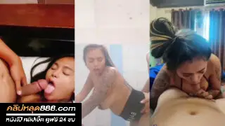คลิปหลุดทางบ้าน สาวใหญ่หุ่นแน่นๆ โดนแฟนหนุ่มโตั้งกล้องถ่ายตอนกำลังจับโม๊คควยโครตเสียวจัดๆ แล้วมาจับแหวกขาเย็ดหีท่าหมากระแทกหีโครตแจ่มลีลาเด็ดๆ